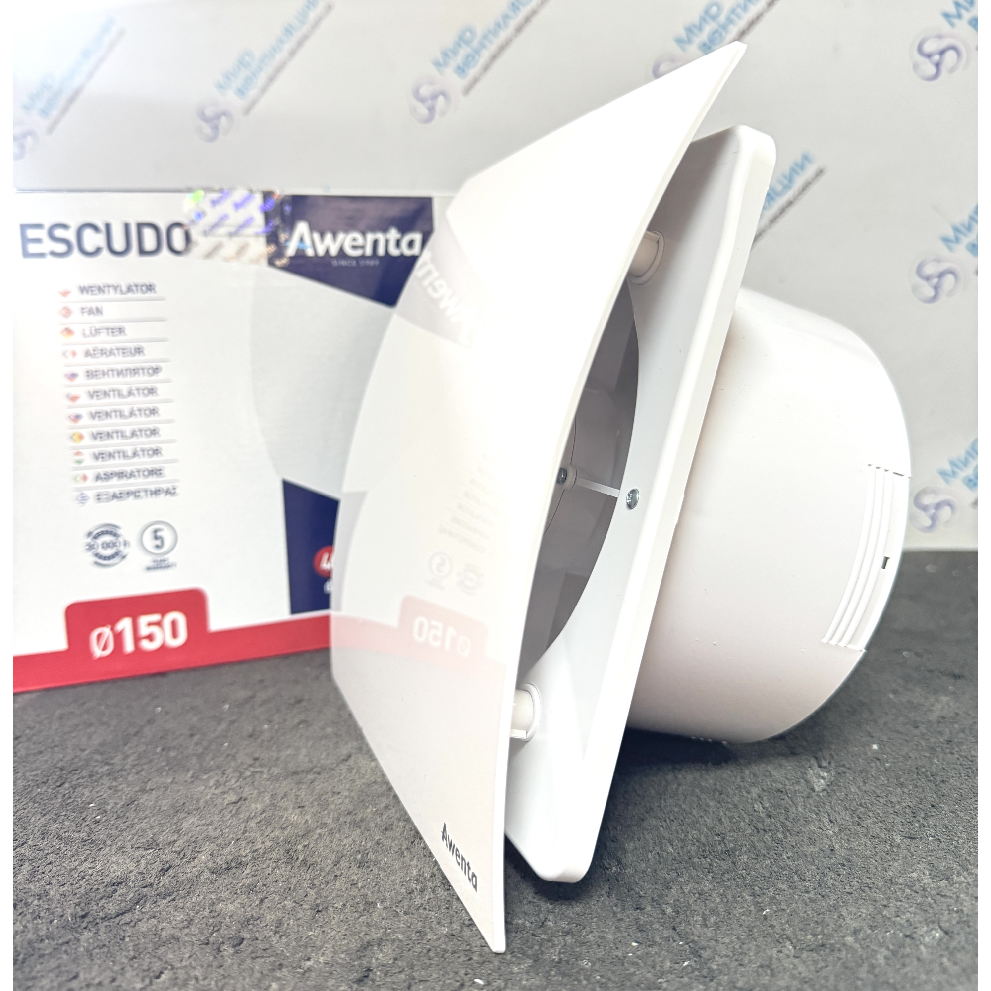 Витяжний вентилятор AWENTA Escudo 150 (Білий)