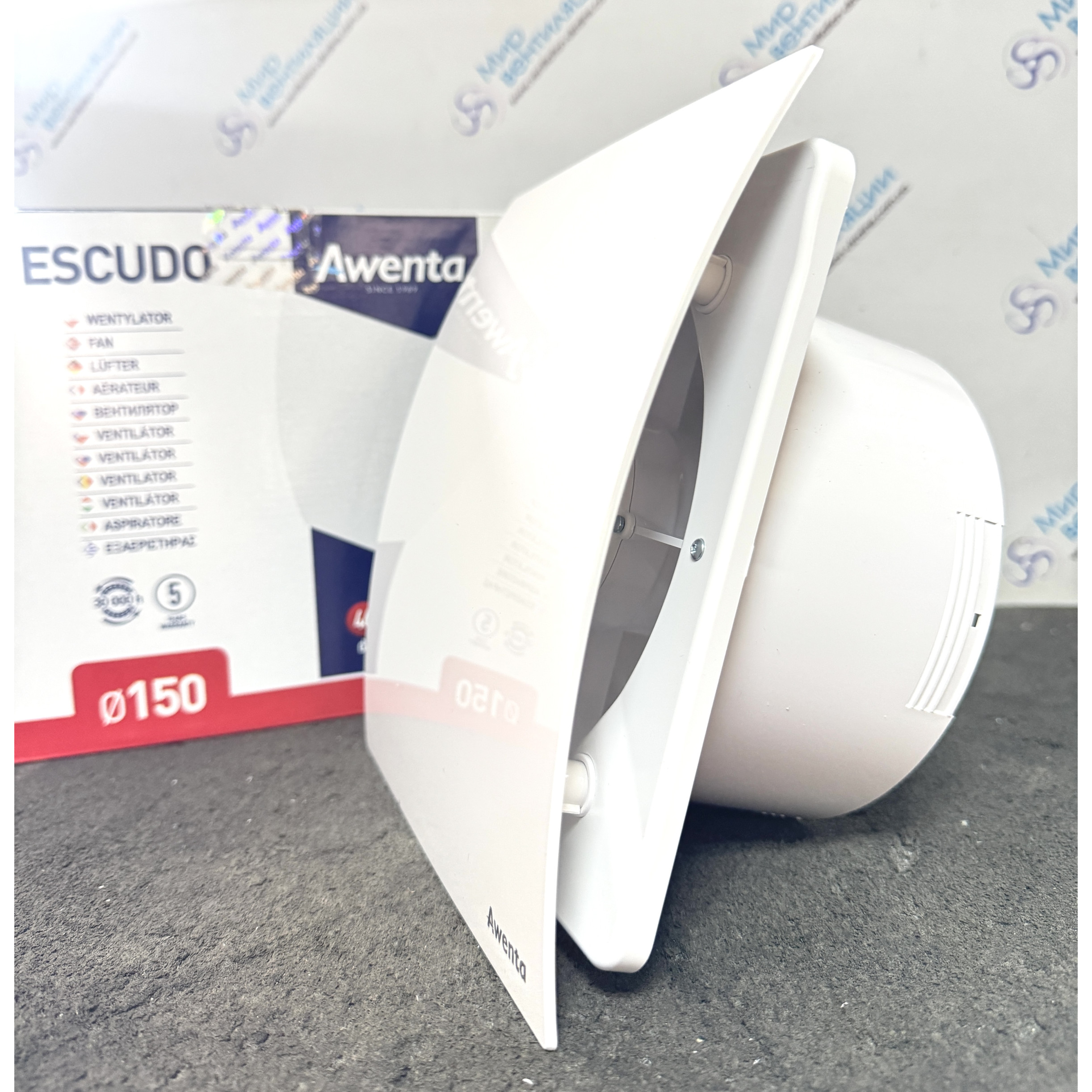 Витяжний вентилятор AWENTA Escudo 150 (Білий)