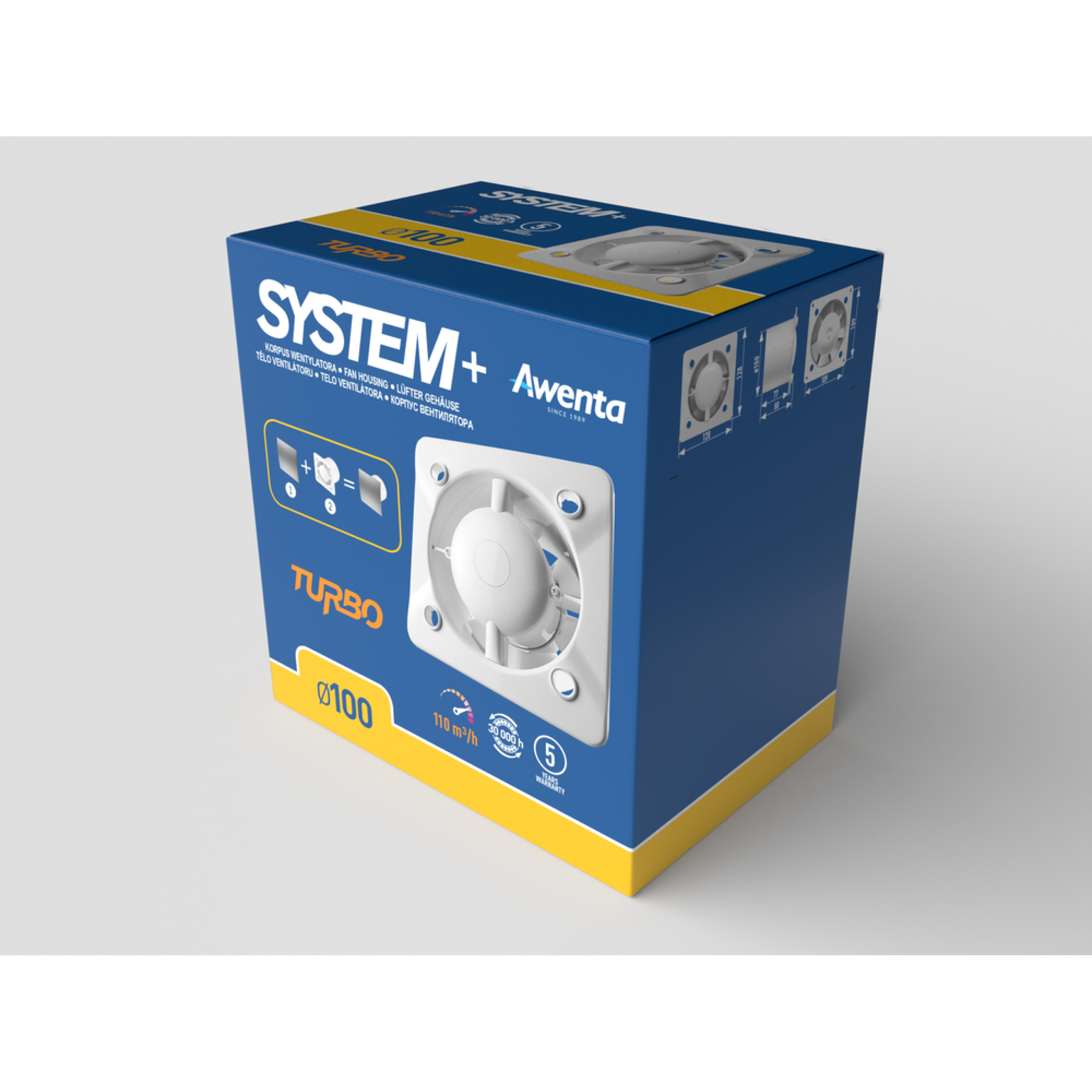 Витяжний вентилятор  Awenta System+ Turbo KWT 100